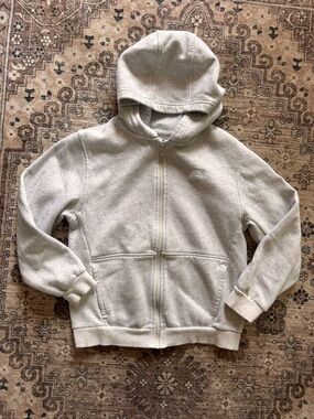 NWOT Nike Kids' Light Gray Full-Zip Hoodie